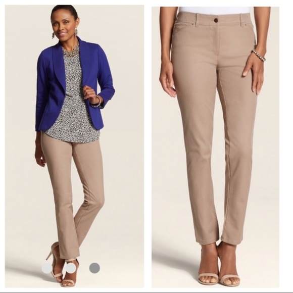 Chico's Pants - Chico’s So Slimming Purple Getaway Pants